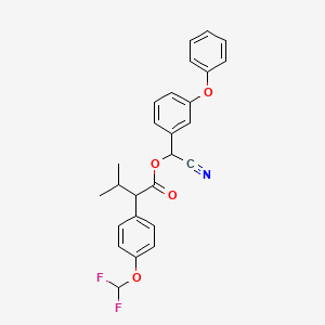 Chemical structure of Flucythrinate