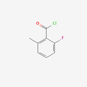 Chemical structure of 2-Fluoro-6-methylbenzoyl chloride