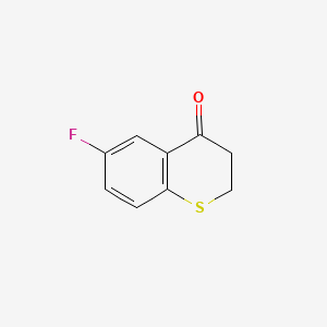 Chemical structure of 6-Fluorothio-4-chromanone