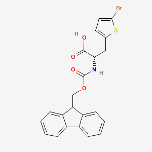 Chemical structure of Fmoc-l-2-(5-bromothienyl)alanine