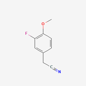 Chemical structure of 3-Fluoro-4-methoxyphenylacetonitrile