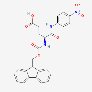 Chemical structure of Fmoc-L-Glu-pNA