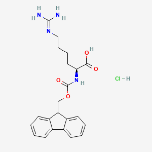 Chemical structure of Fmoc-L-Homoarginine Hydrochloride Salt