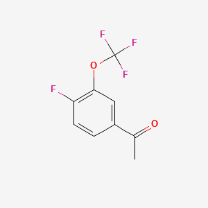 Chemical structure of 4′-Fluoro-3′-(trifluoromethoxy)acetophenone