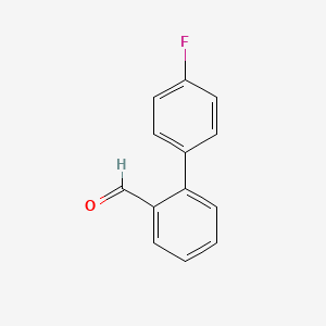 Chemical structure of 4'-Fluorobiphenyl-2-carboxaldehyde
