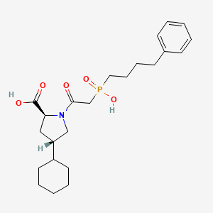 Chemical structure of Fosinoprilat