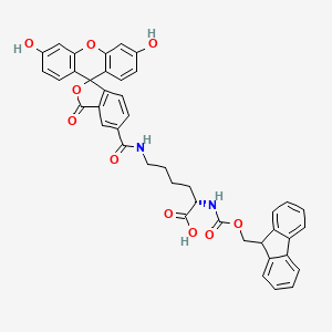 Chemical structure of FMOC-Lys(5-FAM)-OH