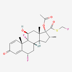 Chemical structure of Fluticasone Acetate