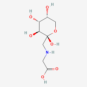 Chemical structure of Fructosyl Glycine α/β Mixture (Mixture of Diastereomers)