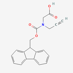 Chemical structure of Fmoc-N-(propargyl)-glycine