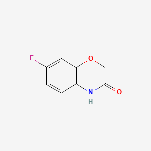 Chemical structure of 7-Fluoro-2H-1,4-benzoxazin-3(4H)-one