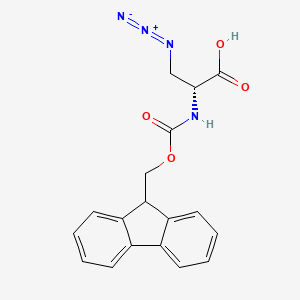 Chemical structure of Fmoc-D-Dap(N3)-OH