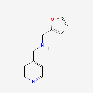 Chemical structure of Furan-2-ylmethyl-pyridin-4-ylmethyl-amine