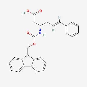 Chemical structure of Fmoc-styryl-L-beta-homoalanine