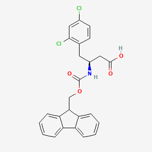 Chemical structure of Fmoc-2,4-dichloro-L-beta-homophenylalanine