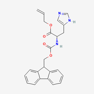 Chemical structure of Fmoc-L-His-OAll