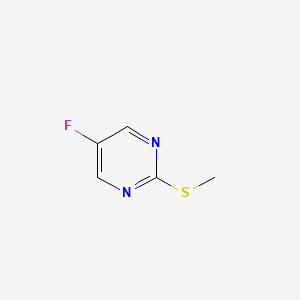 Chemical structure of 5-Fluoro-2-(methylthio)pyrimidine