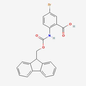 Chemical structure of Fmoc-2-amino-5-bromobenzoic acid