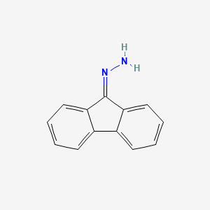 Chemical structure of 9-Fluorenone hydrazone