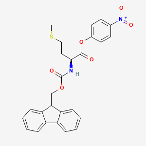 Chemical structure of Fmoc-L-methionine 4-nitrophenyl ester