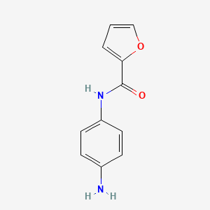 Chemical structure of Furan-2-carboxylic acid (4-amino-phenyl)-amide