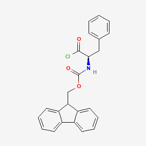 Chemical structure of Fmoc-D-phenylalanyl chloride
