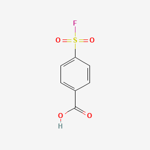 Chemical structure of 4-(Fluorosulfonyl)benzoic acid