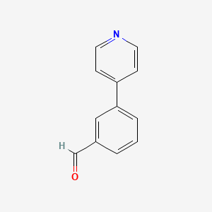 Chemical structure of 4-(3-Formylphenyl)pyridine