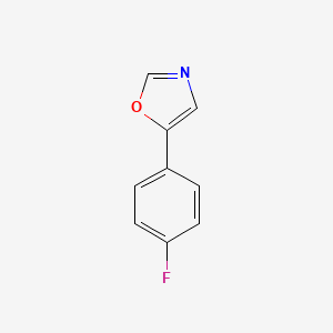 Chemical structure of 5-(4-Fluorophenyl)-1,3-oxazole