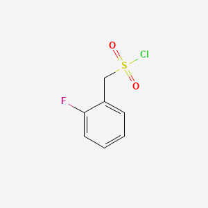 Chemical structure of (2-fluorophenyl)methanesulfonyl chloride