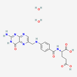 Chemical structure of Folic acid dihydrate