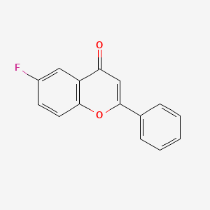 Chemical structure of 6-Fluoroflavone