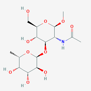 Chemical structure of Fuc1-α-3GlcNAc1-b-OMe