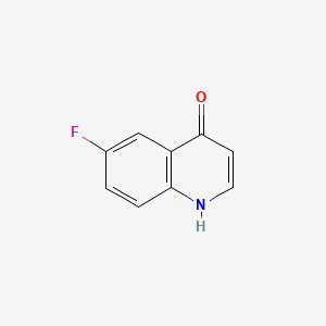 Chemical structure of 6-Fluoro-4-quinolinol
