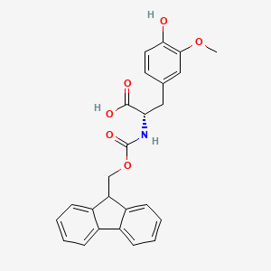 Chemical structure of Fmoc-3-methoxy-L-tyrosine