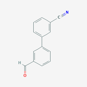 Chemical structure of 3′-Formyl-biphenyl-3-carbonitrile