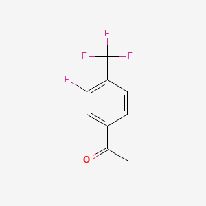 Chemical structure of 3′-Fluoro-4′-(trifluoromethyl)acetophenone