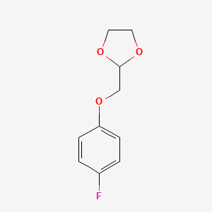 Chemical structure of 2-(4-Fluoro-phenoxymethyl)-[1,3]dioxolane