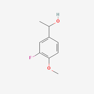 Chemical structure of 1-(3-fluoro-4-methoxyphenyl)ethanol