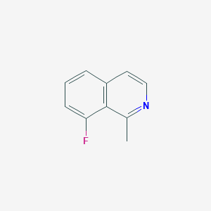 Chemical structure of 8-fluoro-1-methylisoquinoline