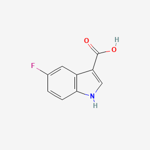 Chemical structure of 5-Fluoro-1H-indole-3-carboxylic acid