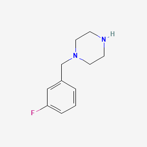 Chemical structure of 1-(3-Fluorobenzyl)piperazine