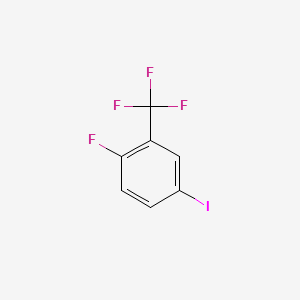 Chemical structure of 2-Fluoro-5-iodobenzotrifluoride