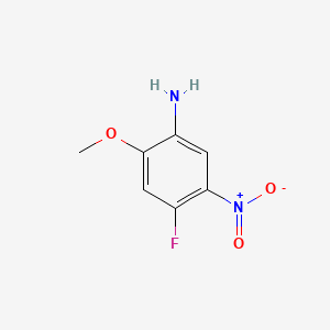 Chemical structure of 4-Fluoro-2-methoxy-5-nitroaniline