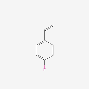 Chemical structure of 4-Fluorostyrene