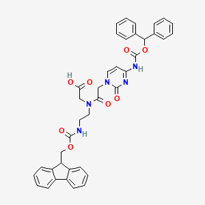 Chemical structure of Fmoc-PNA-C(Bhoc)-OH