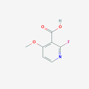 Chemical structure of 2-Fluoro-4-methoxynicotinic acid