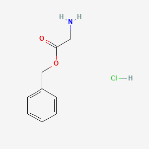 Chemical structure of Glycine benzyl ester hydrochloride