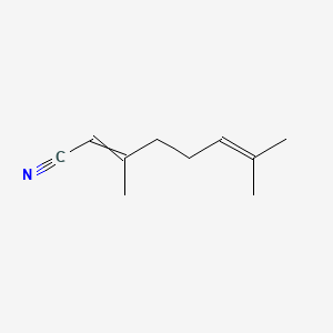 Chemical structure of Geranyl Nitrile