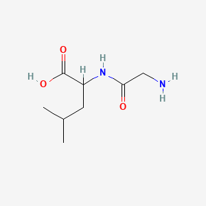Chemical structure of Glycyl-DL-leucine